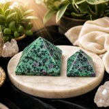Ruby in Zoisite Pyramid - Medium