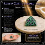 Ruby in Zoisite Pyramid - Medium