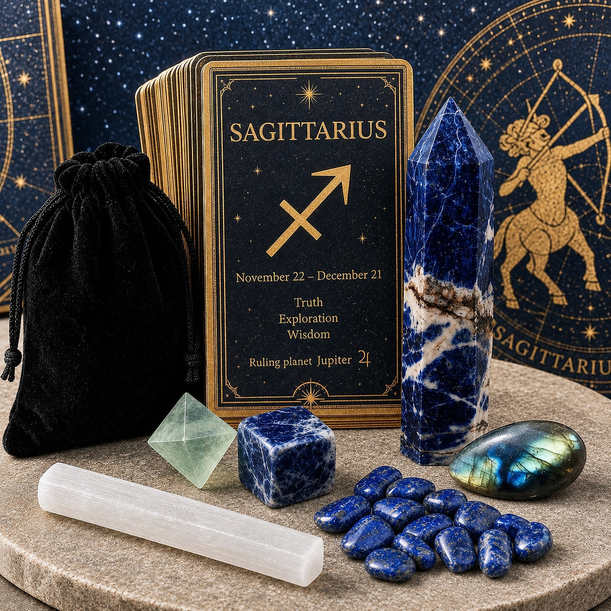 ♐ Sagittarius - Zodiac Crystal Set