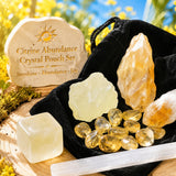 Citrine Abundance Edelsteinbeutel-Set