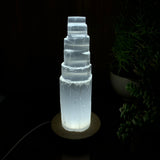 Selenite Crystal Tower Mood Light