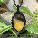 Septarian Macramé Pendant Necklace - Limited Quantities