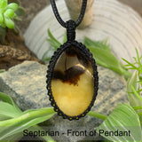 Septarian Macramé Pendant Necklace - Limited Quantities
