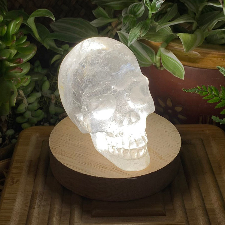 Crystal Mood Light (Quartz Skull Medium)