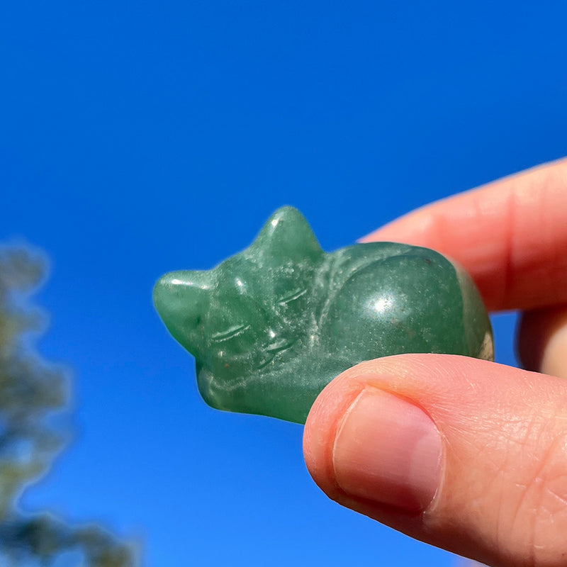 Crystal Animal Spirit Totems: Green Quartz Sleeping