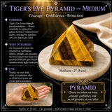 Tiger's Eye Pyramid - Medium