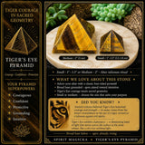 Tiger's Eye Pyramid - Medium