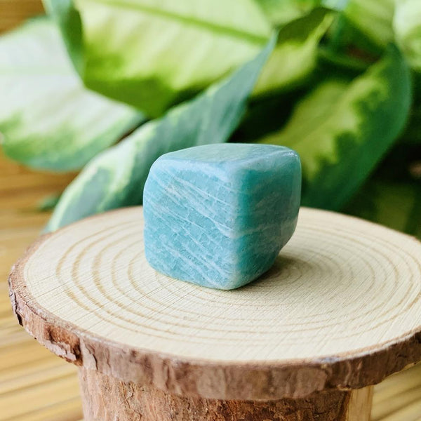 Amazonite Tumbled Cube